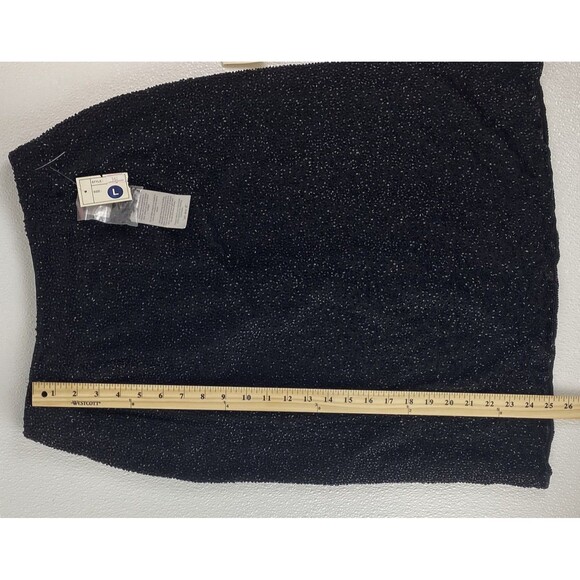VTG Sean Collection Women L Black Formal Witchy Beaded Skirt ClassicCore NWT - Picture 8 of 14